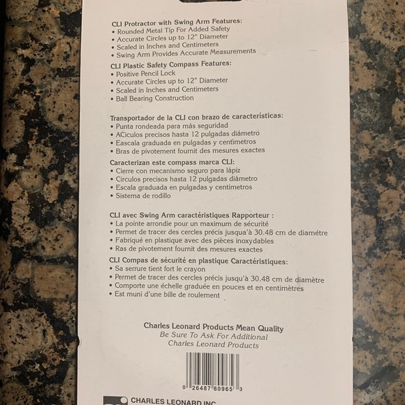 New protractor with compass - Picture 1 of 2